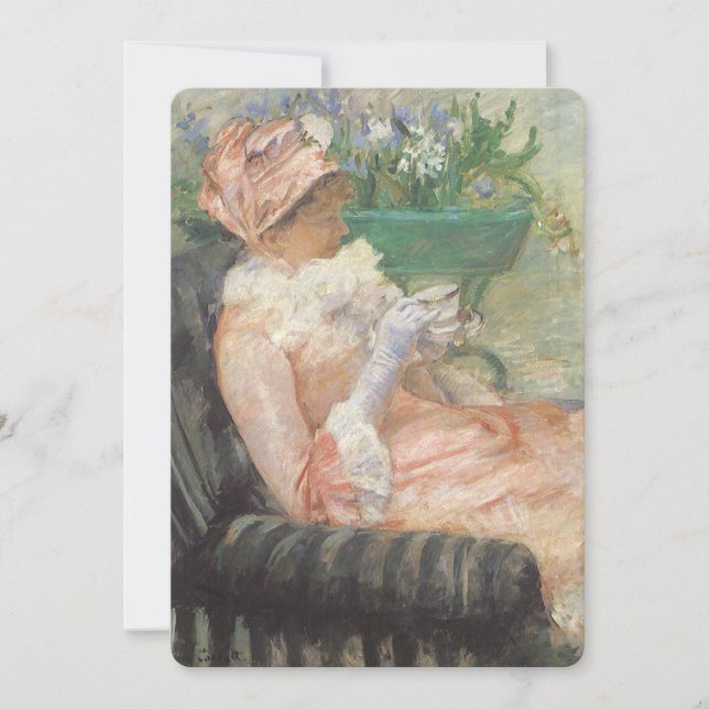 Teebecher von Mary Cassatt, Vintager Impressionism (Vorderseite)