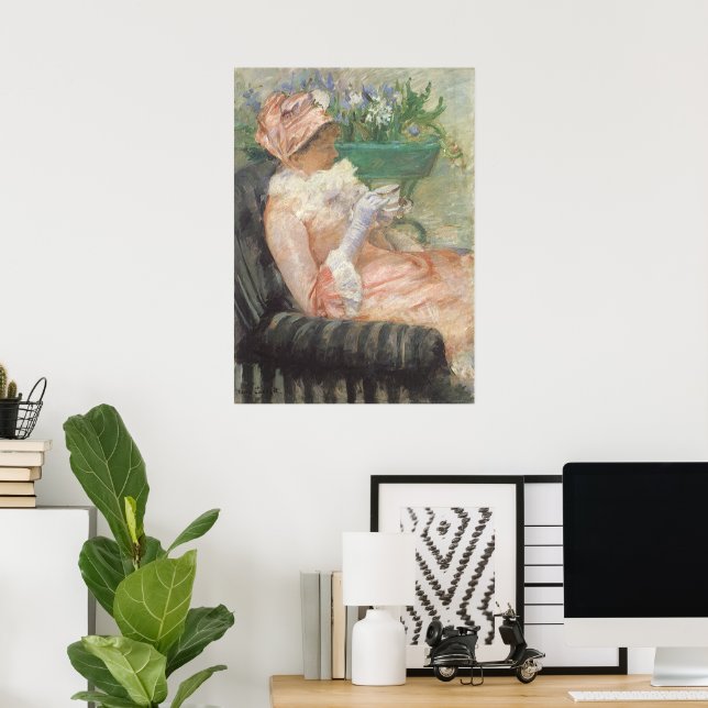 Teebecher von Mary Cassatt, Vintager Impressionism Poster (Heimbüro)