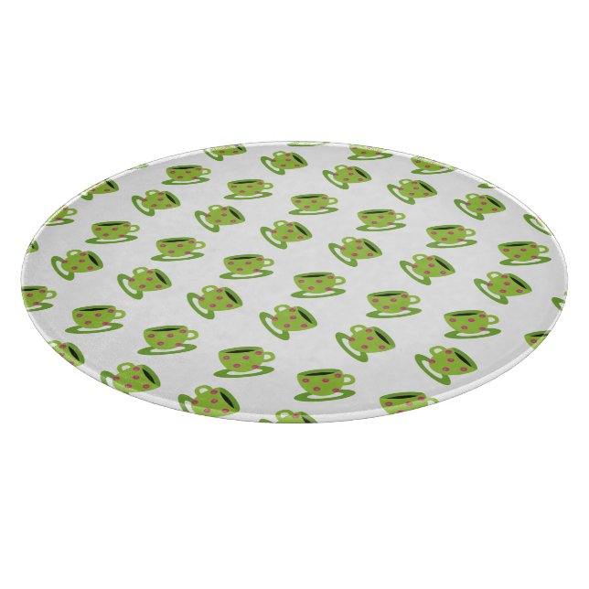 Teebecher weiß schneidebrett (Ecke)