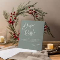 Teebeutel blau/grün boho Babydusche Windelwanne Wi