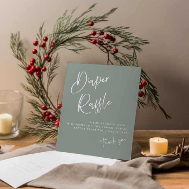 Teebeutel blau/grün boho Babydusche Windelwanne Wi Poster (Von Creator hochgeladen)