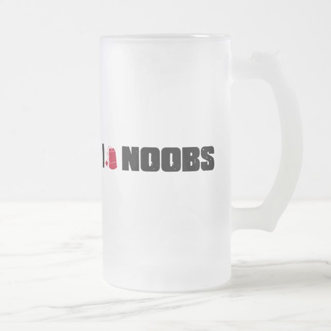 (Teebeutel) noobs I Mattglas Bierglas (Rechts)