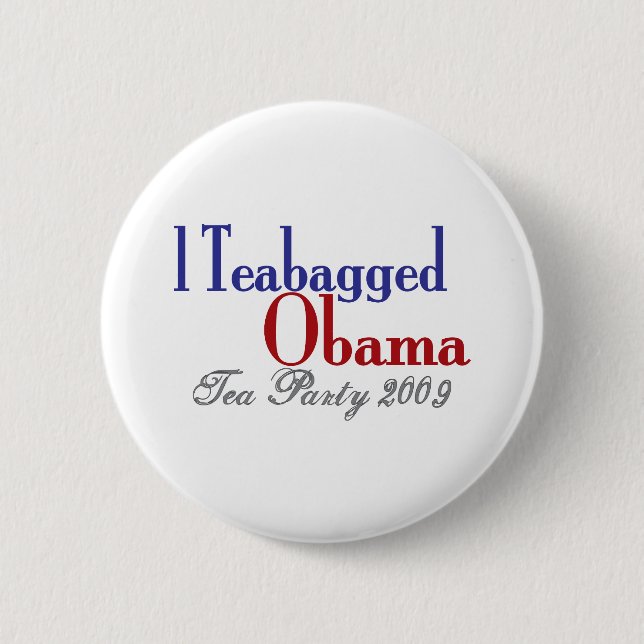 Teebeutel Obama (Tee-Party 2009) Button (Vorderseite)