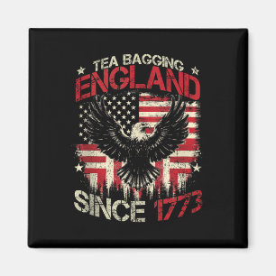 Teebeutelung England Seit 1773 4. Juli Vintage Magnet
