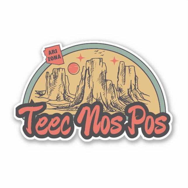 Teec No Pos, Arizona Aufkleber (Vorderseite)