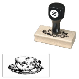 Teecup Rubber Briefmarke Gummistempel