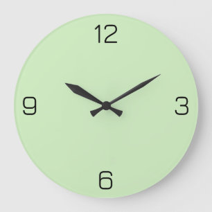 Teegrün D0F0C0 Farbe - Option zum Hinzufügen eines Große Wanduhr