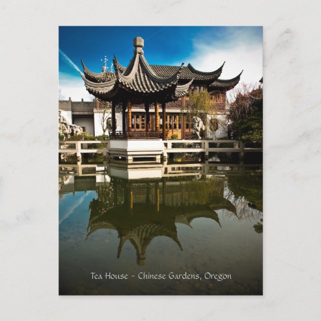 Teehaus Postkarte (Vorderseite)