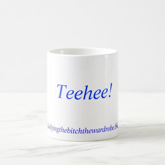 Teehee! , http://kellysthelyingthebitchthewardro.. kaffeetasse (Mittel)