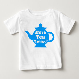 Teekanne - Mehr Tee Vicar? - Mittelblau und weiß