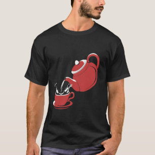 Teekanne Teetasse Teefans Barista T-Shirt