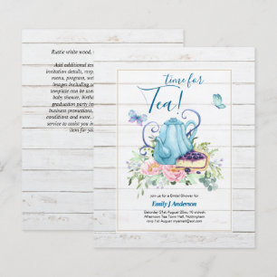 Teekochen Brautparty Teatime Nachmittagstee Einlad