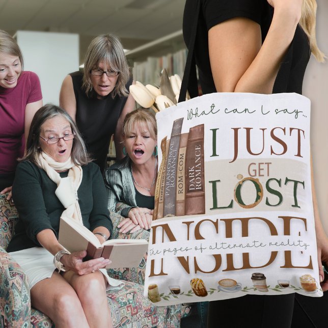 Teekocher und Bücher Lesen Buch Lover Tote Tasche (Vintage personalized coffee, tea and books book club librarian tote bag for author signatures gift)