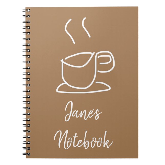 Teeliebhaber Kaffee Liebhaber modern einfach Notizblock (Vorderseite)