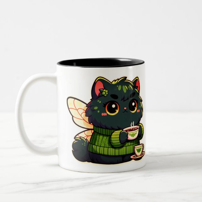 Teeliebhaber Zweifarbige Tasse (Links)
