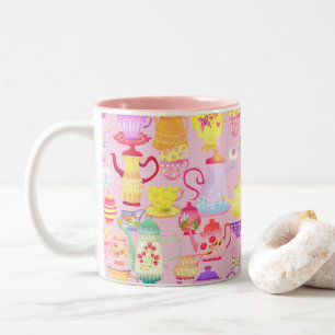 Teelöffel und Jungs rosa Zweifarbige Tasse