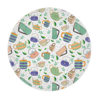 Teemuster Schneidebrett