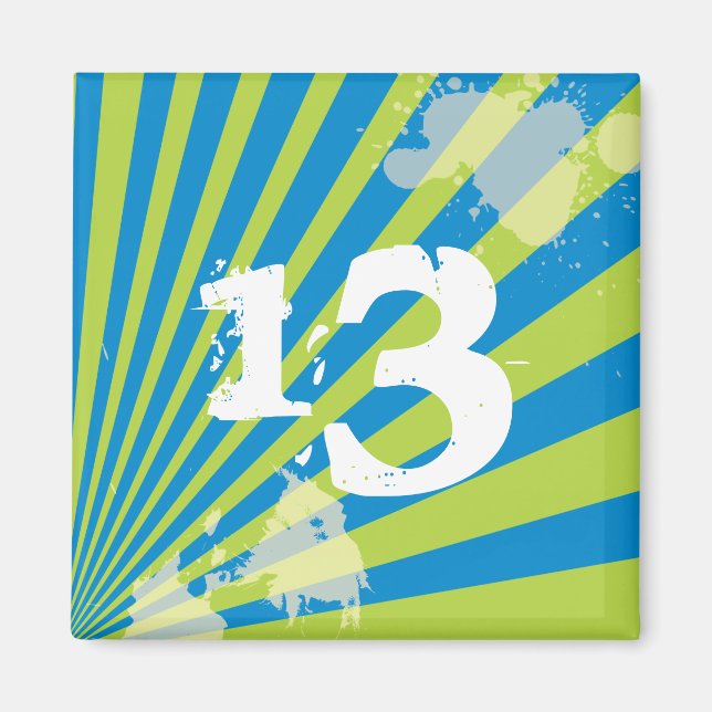 Teen Birthday Party Gefallen | Magnet (Vorne)