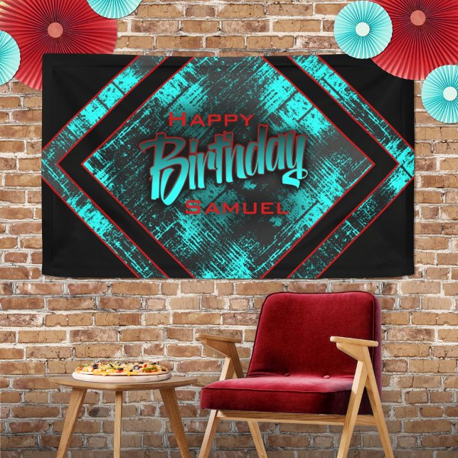 Teen Boy Birthday Banner (Von Creator hochgeladen)