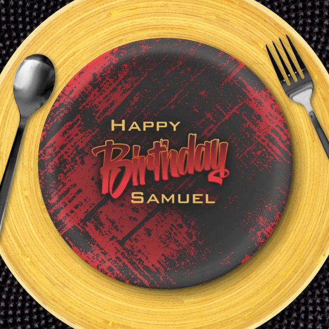 Teen Boy Birthday Pappteller (Von Creator hochgeladen)