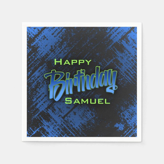 Teen Boy Birthday Serviette (Vorderseite)
