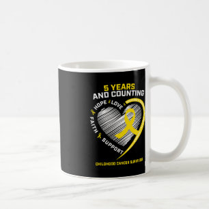 Teen Boys Girls Kinder 5 Jahre Gold Kinderkrebs Kaffeetasse