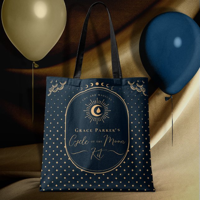 Teen Girl Celestial Blue First Moon Period Kit Tasche (In Situ)