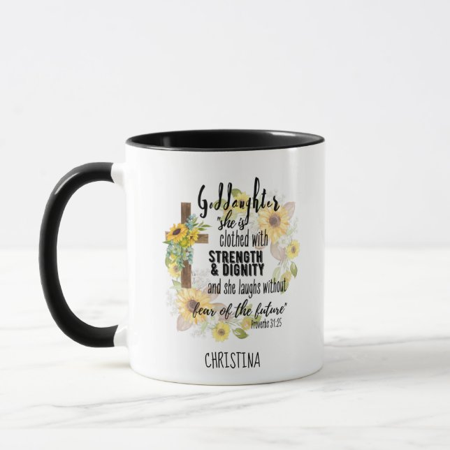 Teen-Godtochter-Geschenk - Personalisiertes Sprich Tasse (Links)