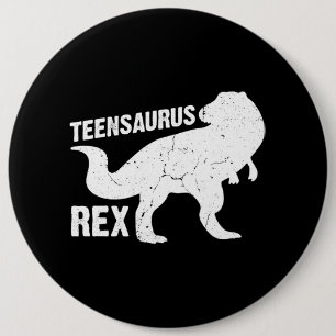 Teen Teensaurus Rex Dinosaur Paleontologe Dino L Button