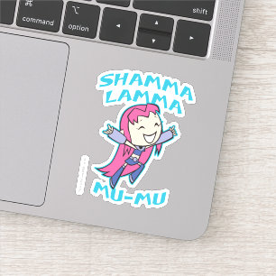 Teen Titanen los!   Starfire "Shamma Lamma Mu-Mu" Aufkleber