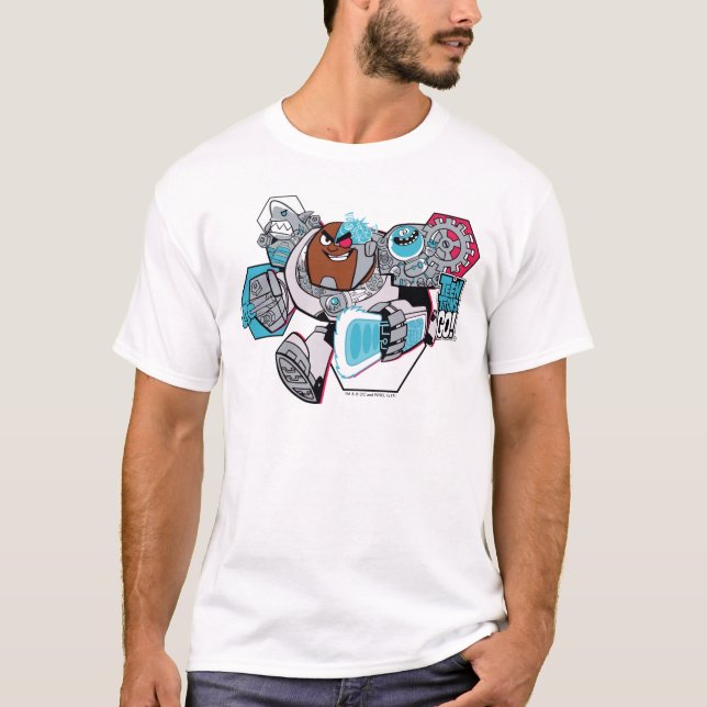 Teen Titans Go! | Arsenal-Grafik von Cyborg T-Shirt (Vorderseite)