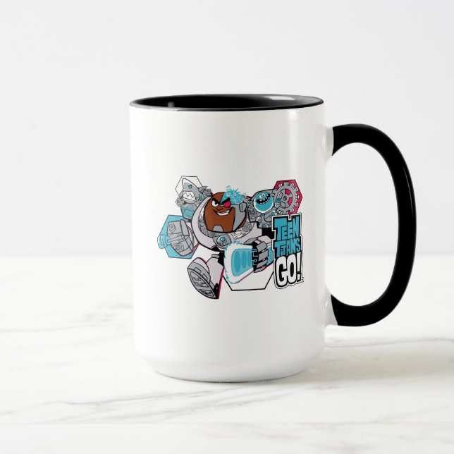 Teen Titans Go! | Arsenal-Grafik von Cyborg Tasse (Rechts)
