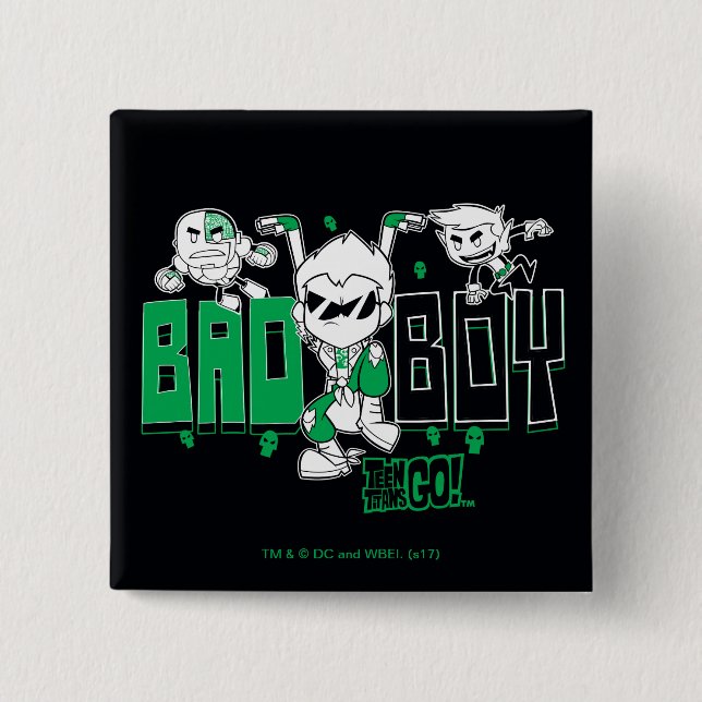 Teen Titans Go! | "Bad Boy" Robin, Cyborg, & BB Button (Vorderseite)