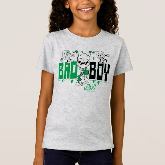 Teen Titans Go! | "Bad Boy" Robin, Cyborg, & BB T-Shirt (Vorderseite)