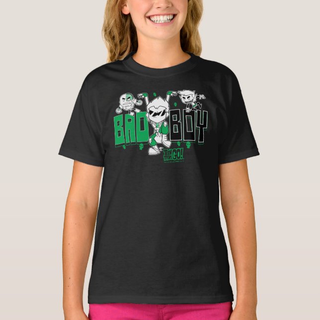 Teen Titans Go! | "Bad Boy" Robin, Cyborg, & BB T-Shirt (Vorderseite)