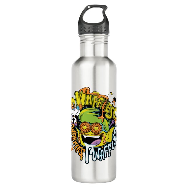 Teen Titans Go! | Beast Boy Waffles Trinkflasche (Vorderseite)