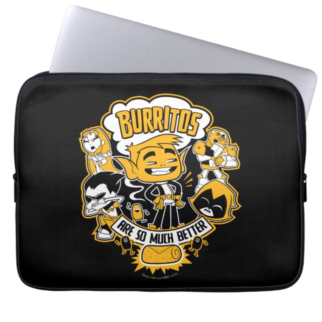 Teen Titans Go! | Bestie Boy "Burritos are better" Laptopschutzhülle (Vorderseite)