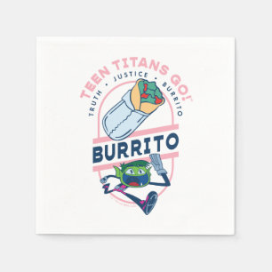 Teen Titans Go! Bestie Boy "Truth Justice Burrito" Serviette