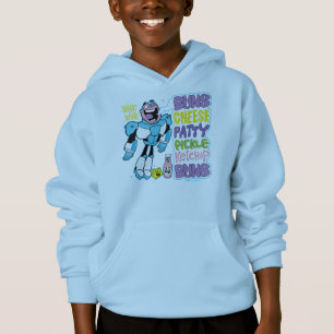 Teen Titans Go!   Cyborg Burger Rap Hoodie