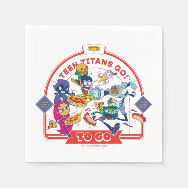 Teen Titans Go! Gehen Serviette (Vorderseite)