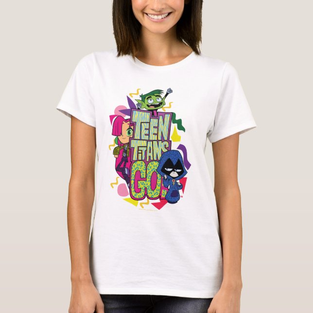 Teen Titans Go! | "Girls Girls" Logo für Tierwerbu T-Shirt (Vorderseite)