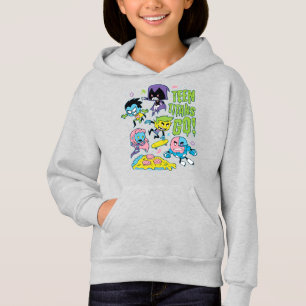 Teen Titans Go! Gnarly 90's Pizza Graphic Hoodie
