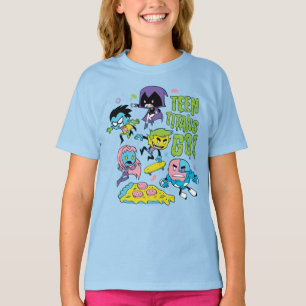 Teen Titans Go!   Gnarly 90's Pizza Graphic T-Shirt