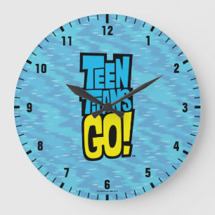 Teen Titans Go! Logo Große Wanduhr