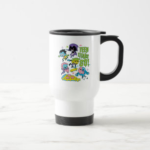 Teen Titans Go!   Pizza Graphic der frühen 90er Ja Reisebecher