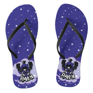 Teen Titans Go! Raven Attack Flip Flops