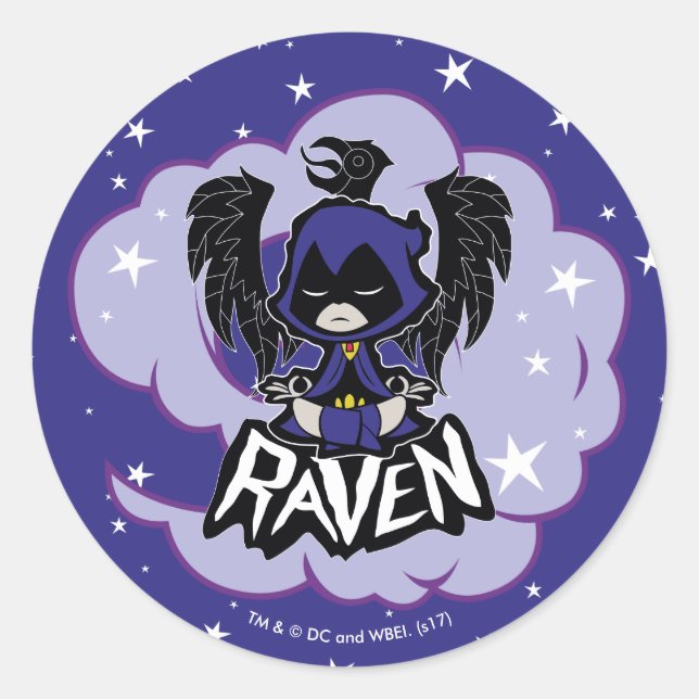 Teen Titans Go! | Raven Attack Runder Aufkleber (Vorderseite)