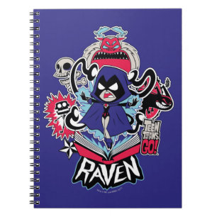Teen Titans Go! Raven Dämonische Kräfte Grafik Notizblock