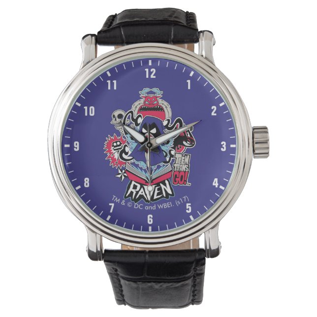 Teen Titans Go! | Raven Demonic Powers Graphic Armbanduhr (Vorderseite)