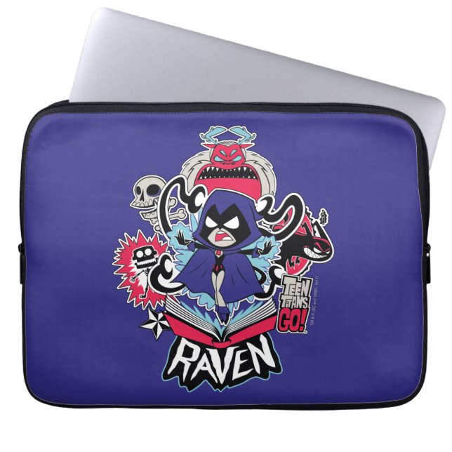 Teen Titans Go! | Raven Demonic Powers Graphic Laptopschutzhülle (Vorderseite)